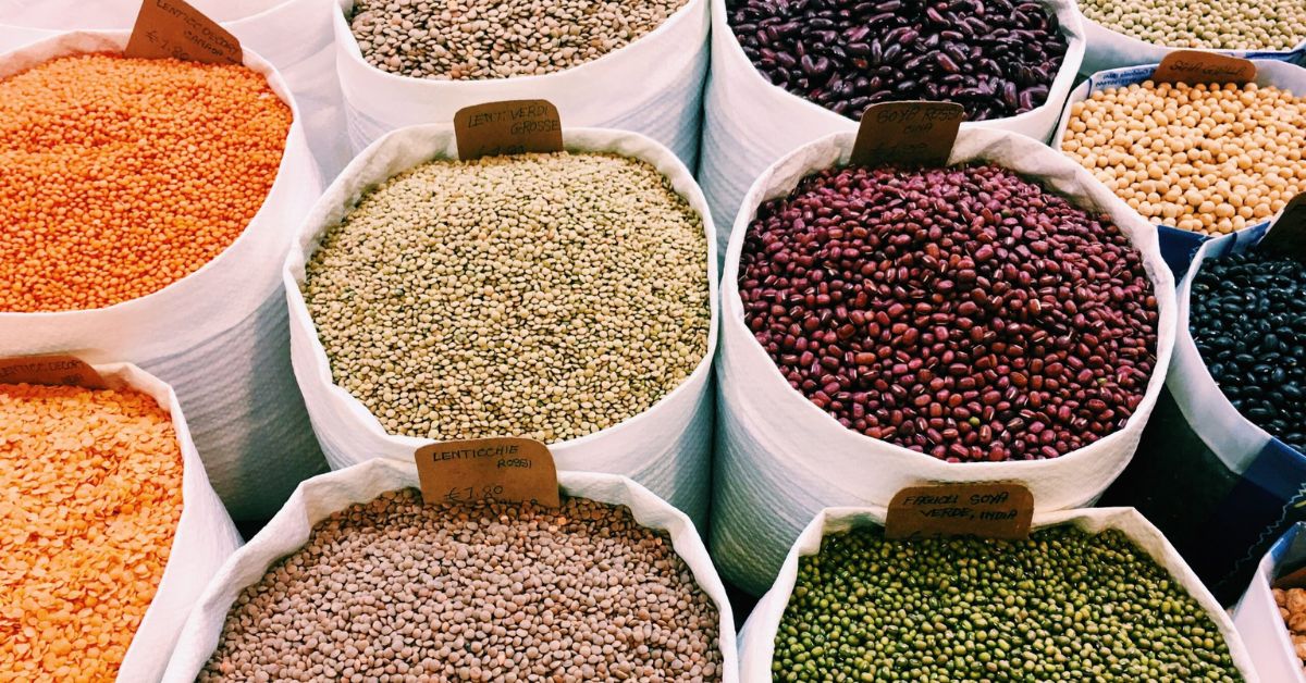 containers of lentils and beans, anti-nutrients in plant foods