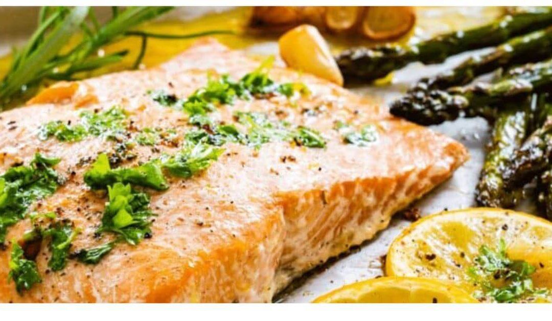 Lemon Dill Salmon Sheet Pan Dish