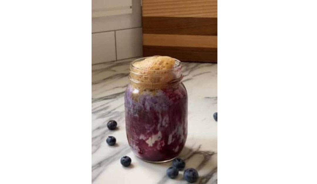 Iced Blueberry Latte