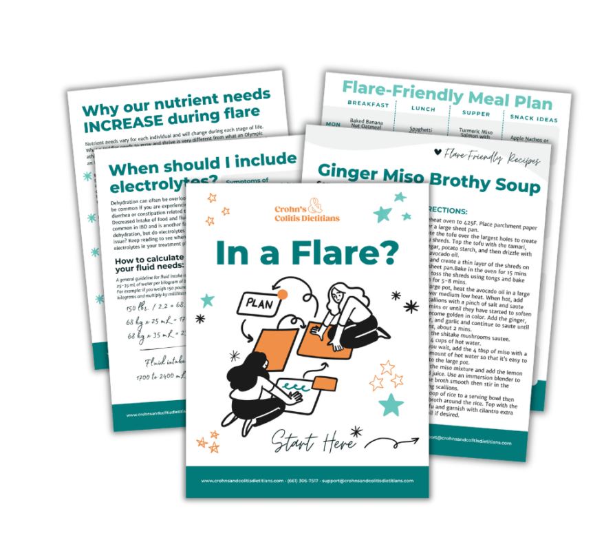 Pages from the In A Flare, Start Here Ebook are shown