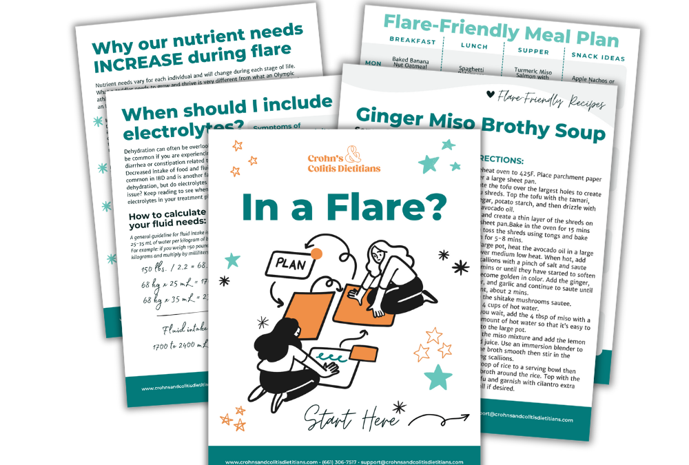 In a flare? Start here! – With our IBD-Friendly Nutrition Guide